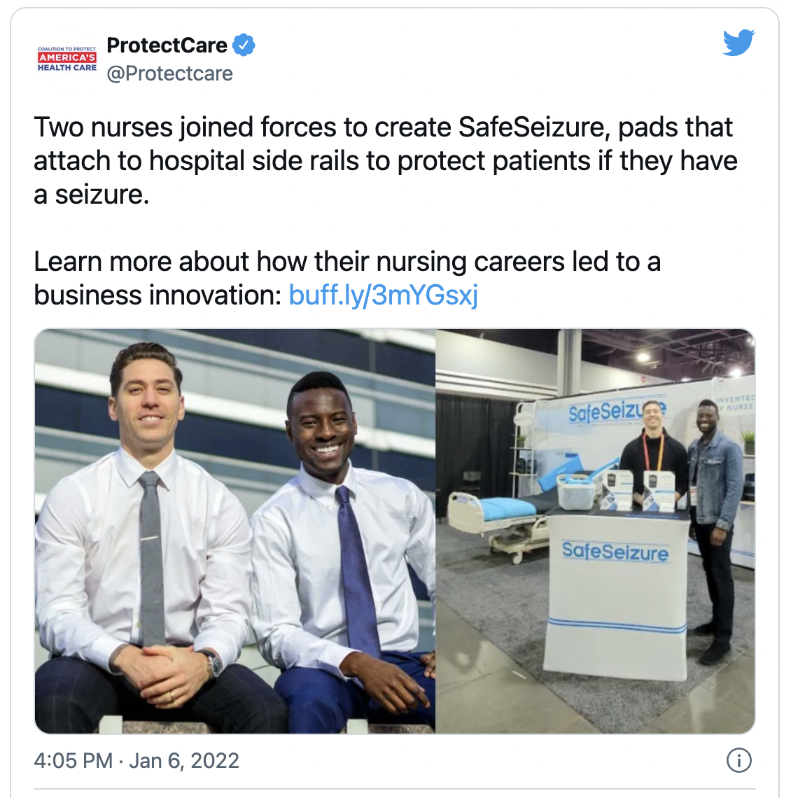 Two nurses joined forces to create SafeSeizure, pads that attach to hospital side rails to protect patients if they have a seizure. Learn more about how their nursing careers led to a business innovation