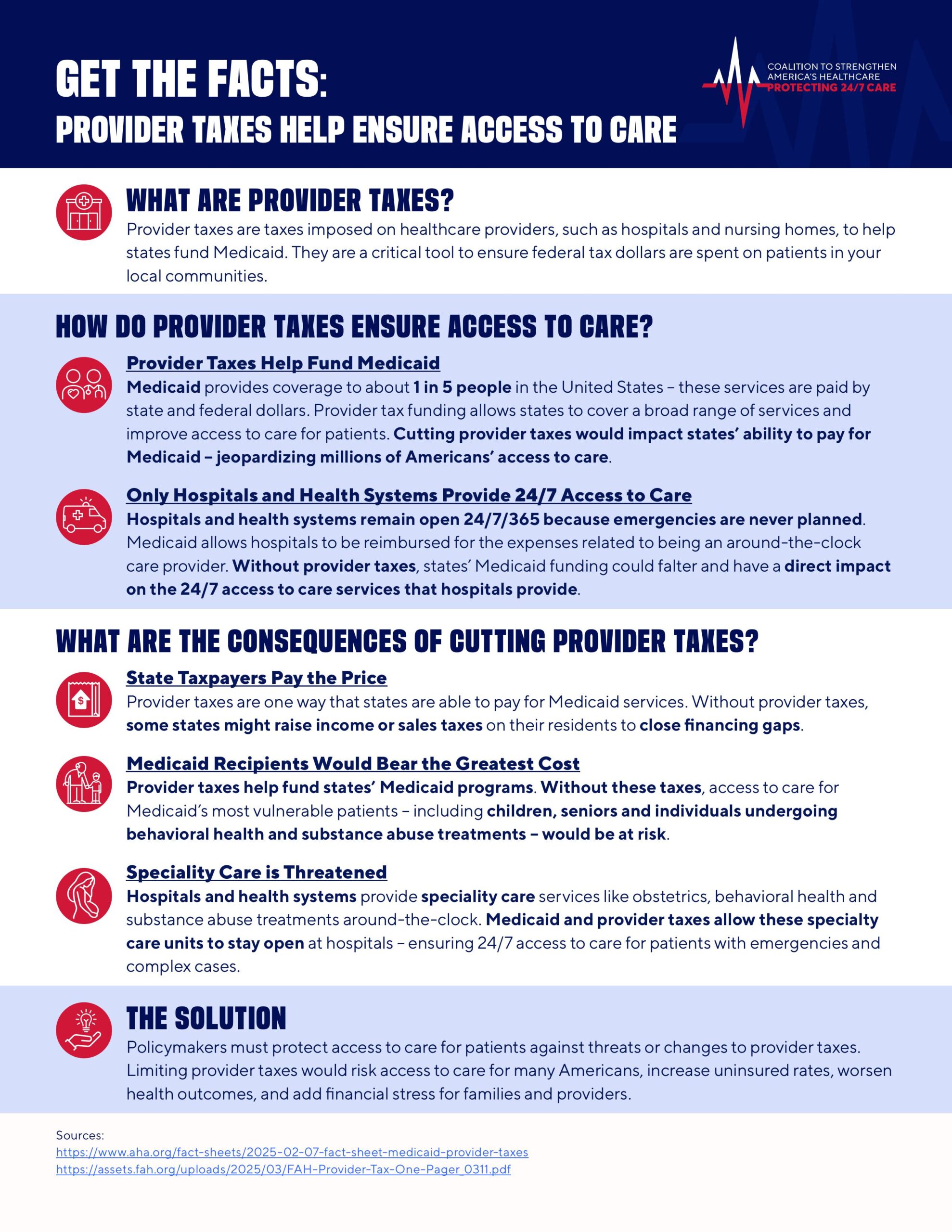 Coalition Provider Taxes One Pager 02 RM
